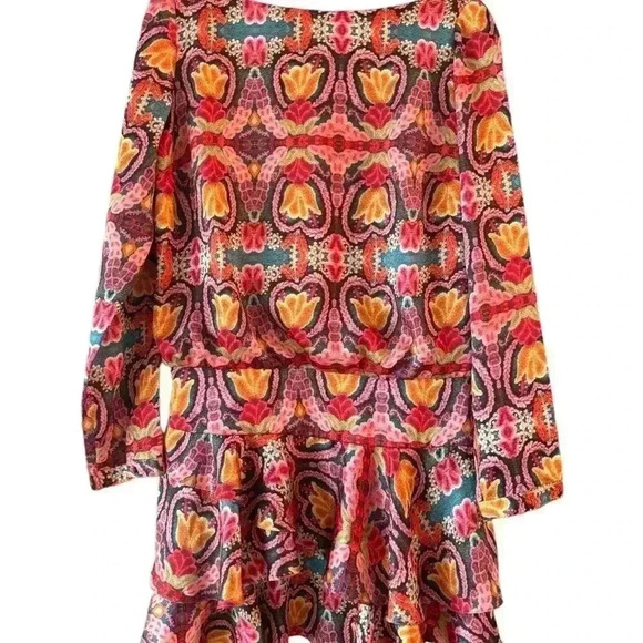 PatBo Silk Dress Woman's Size 38 Long Sleeve Dress - Picture 8 of 10